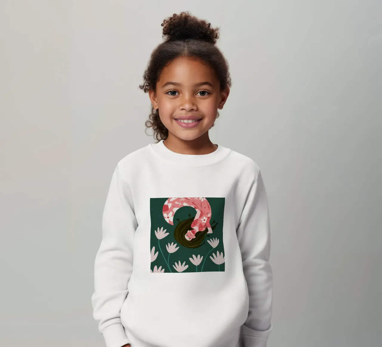 Sogno floreale fluttuante felpa bambino da Obs Canvas