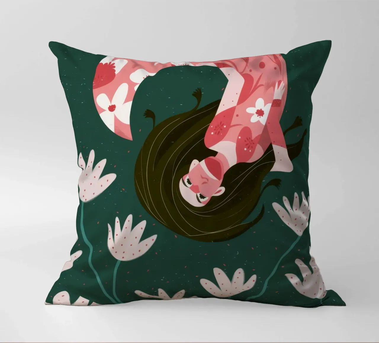 Sogno floreale fluttuante cuscino da Obs Canvas