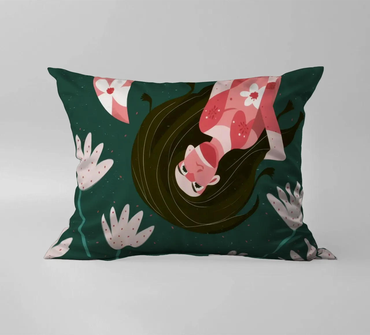 Sogno floreale fluttuante cuscino da Obs Canvas