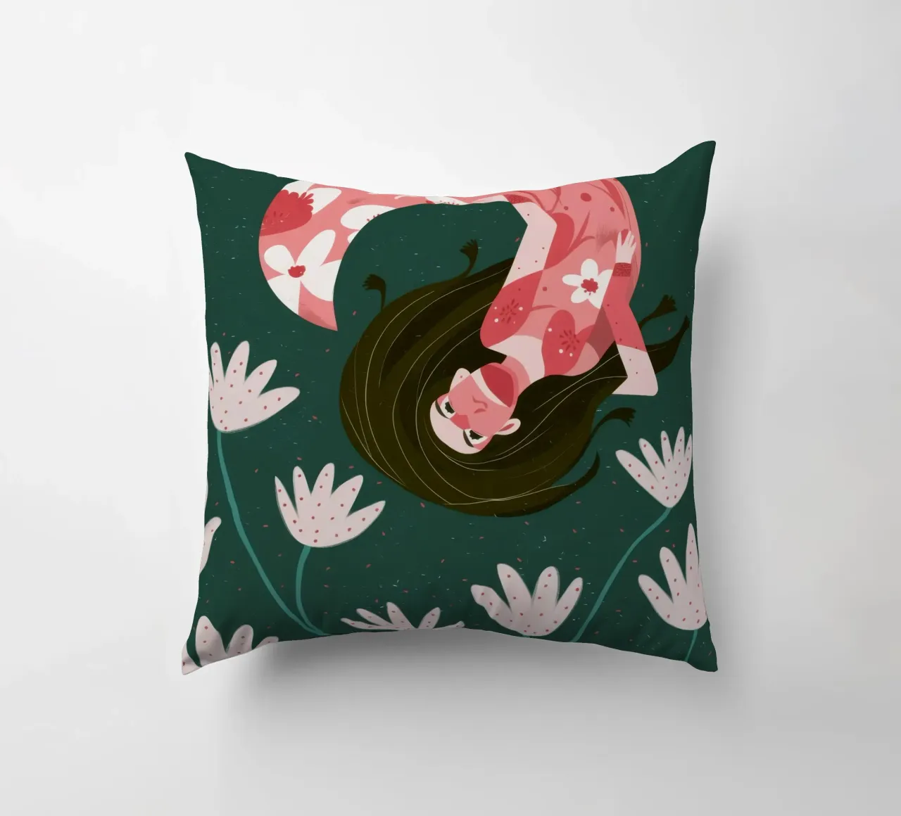 Sogno floreale fluttuante cuscino da Obs Canvas