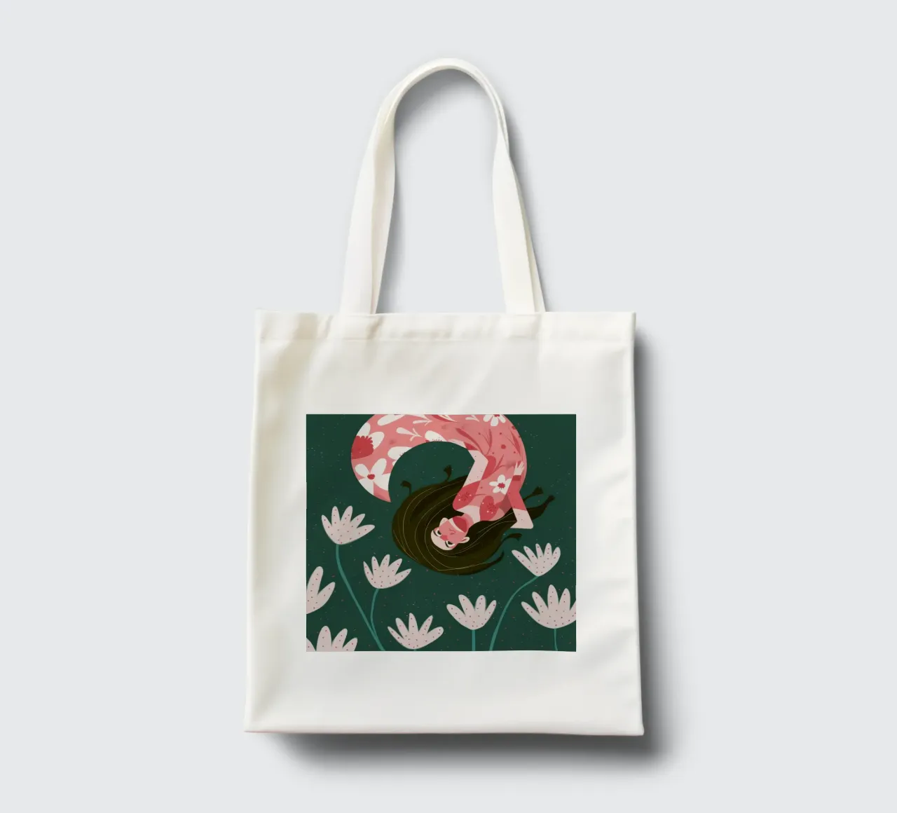 Sogno floreale fluttuante borsa in juta da Obs Canvas