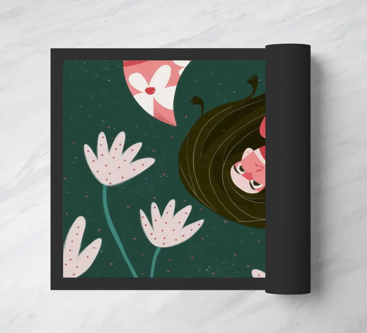 Sogno floreale fluttuante zerbino da Obs Canvas