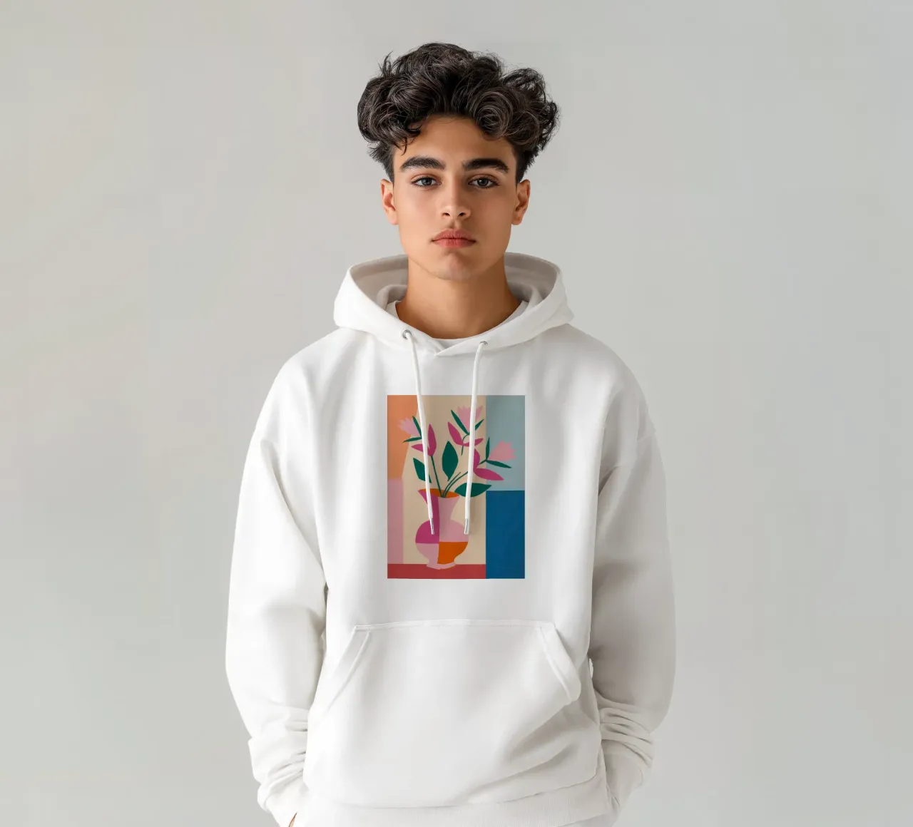Tulipán abstracto Armonía sudadera con capucha de Thistle Bloom