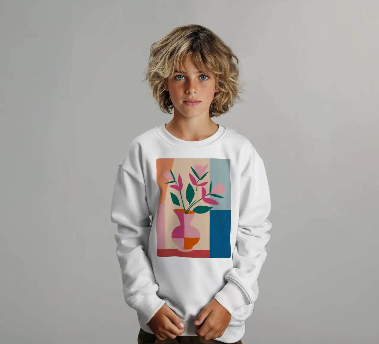 Armonia astratta dei tulipani felpa bambino da Thistle Bloom