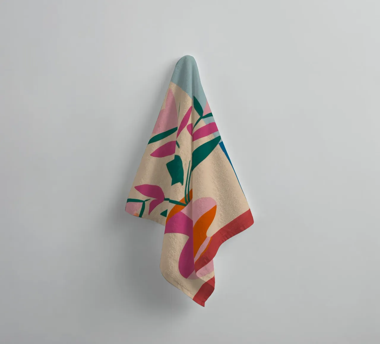 Abstract Tulip Harmony towel by Thistle Bloom
