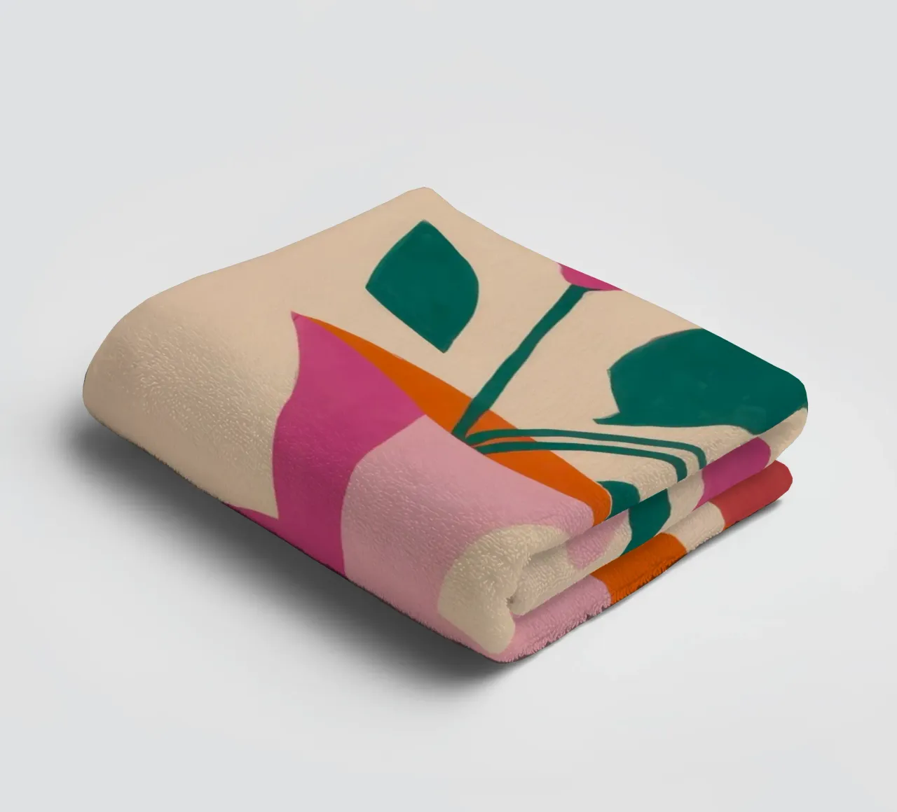 Abstract Tulip Harmony towel by Thistle Bloom