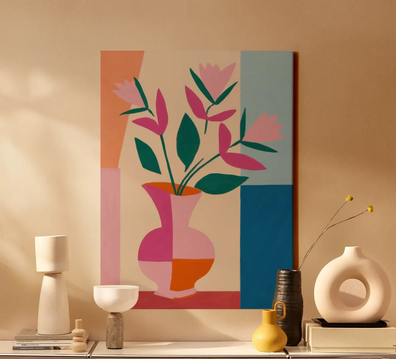 Armonia astratta dei tulipani tela da Thistle Bloom