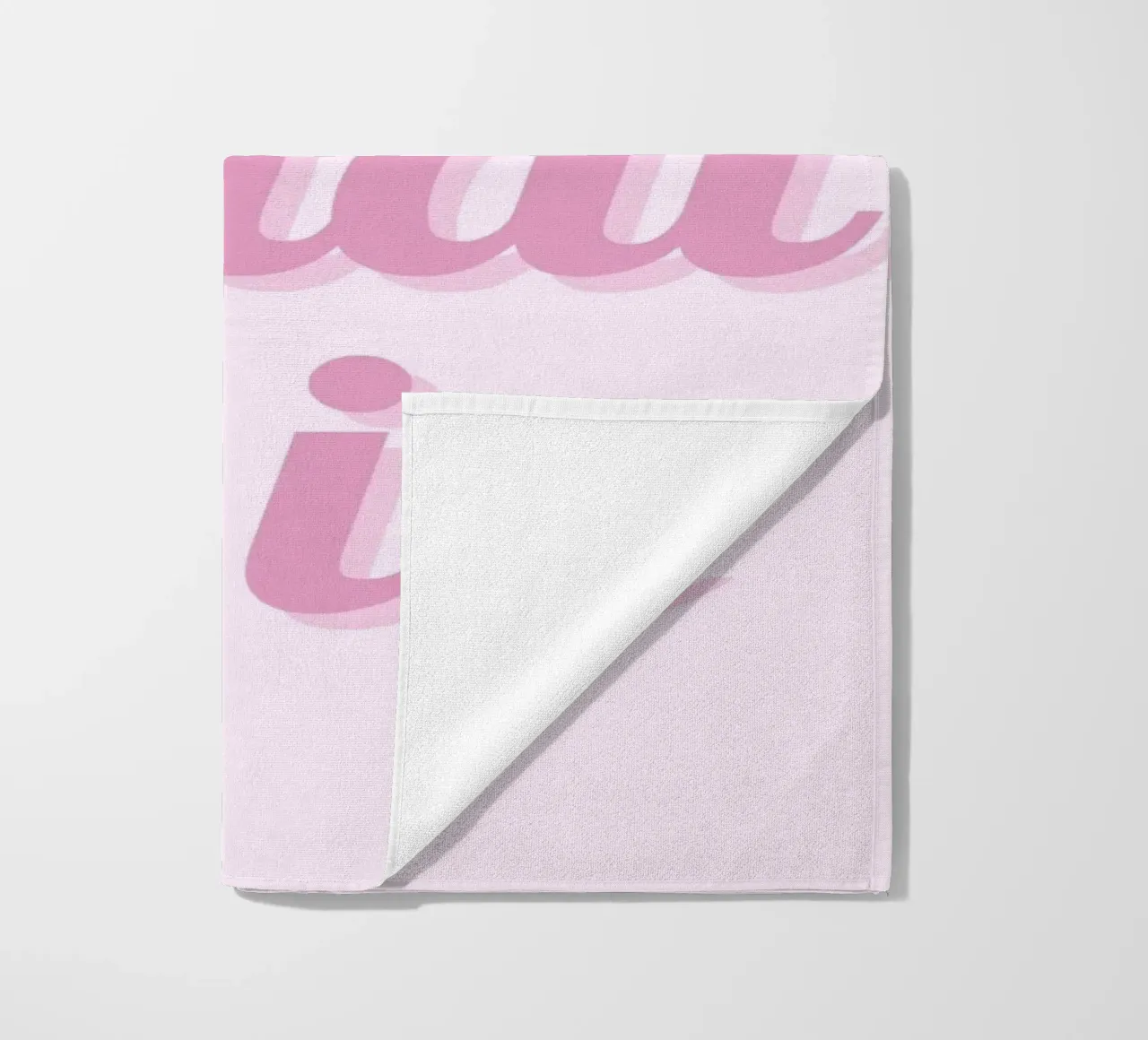 Impression esthétique rose "It Is What It Is" (C'est ce que c'est) serviette de plage de homdeco