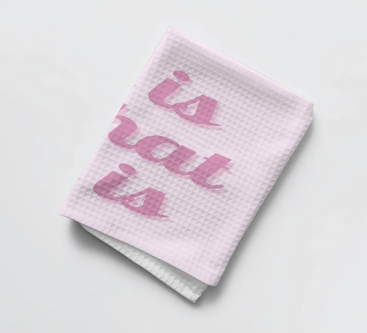 Impression esthétique rose "It Is What It Is" (C'est ce que c'est) torchon de homdeco