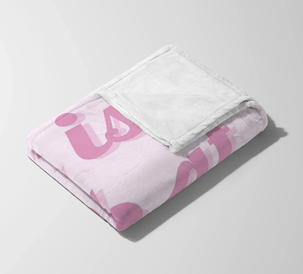 Impression esthétique rose "It Is What It Is" (C'est ce que c'est) plaid polaire de homdeco