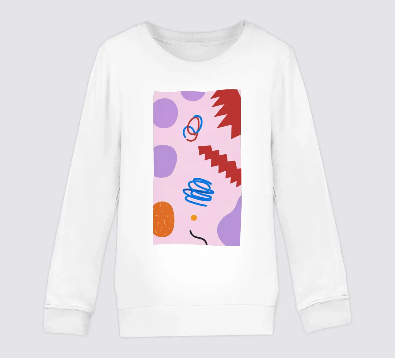 Speelse vorm krabbel kinder sweatshirt van Obs Canvas