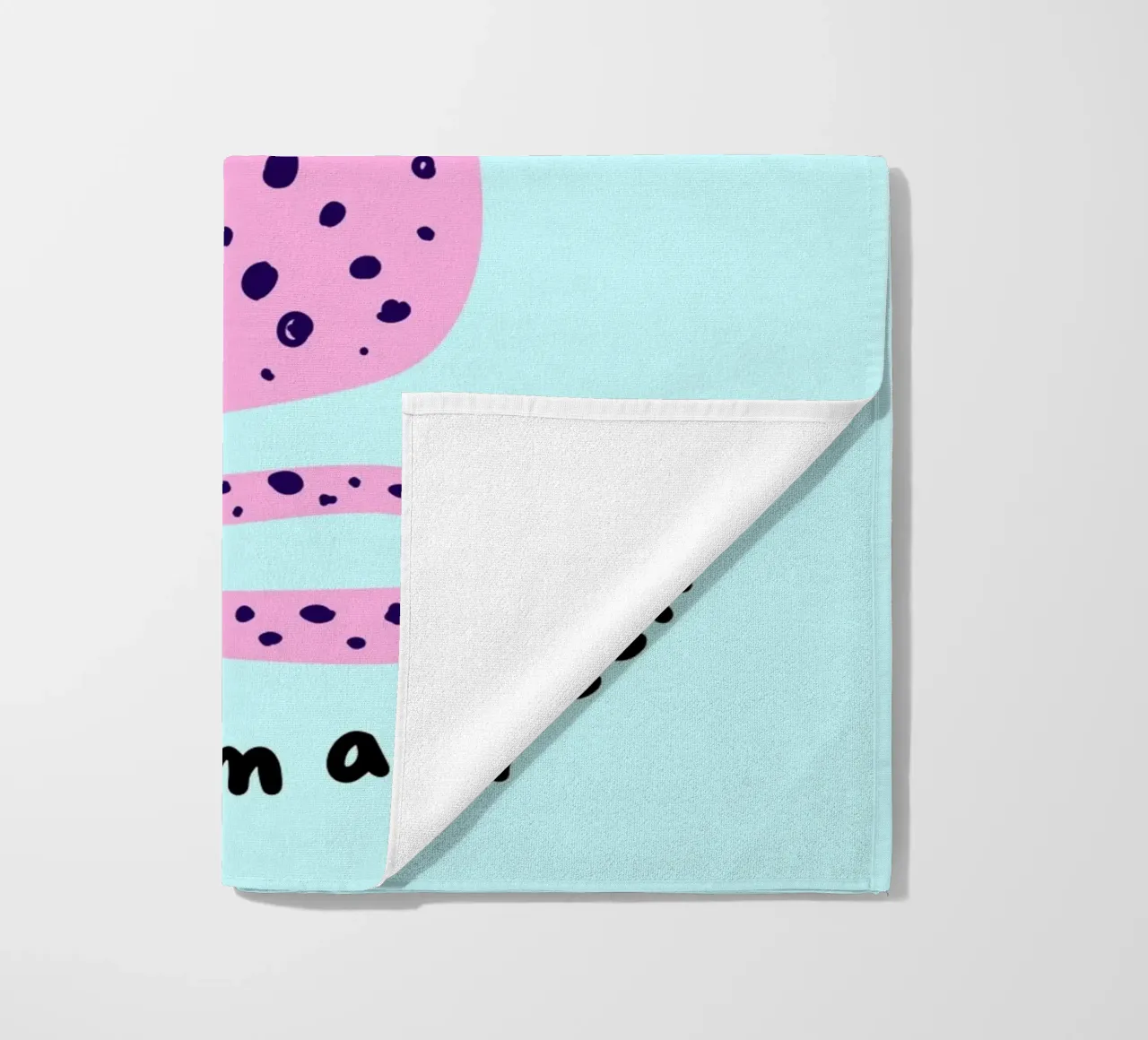 Impression d'art "I'm a Queen" (Je suis une reine) Couronne léopard rose serviette de plage de homdeco