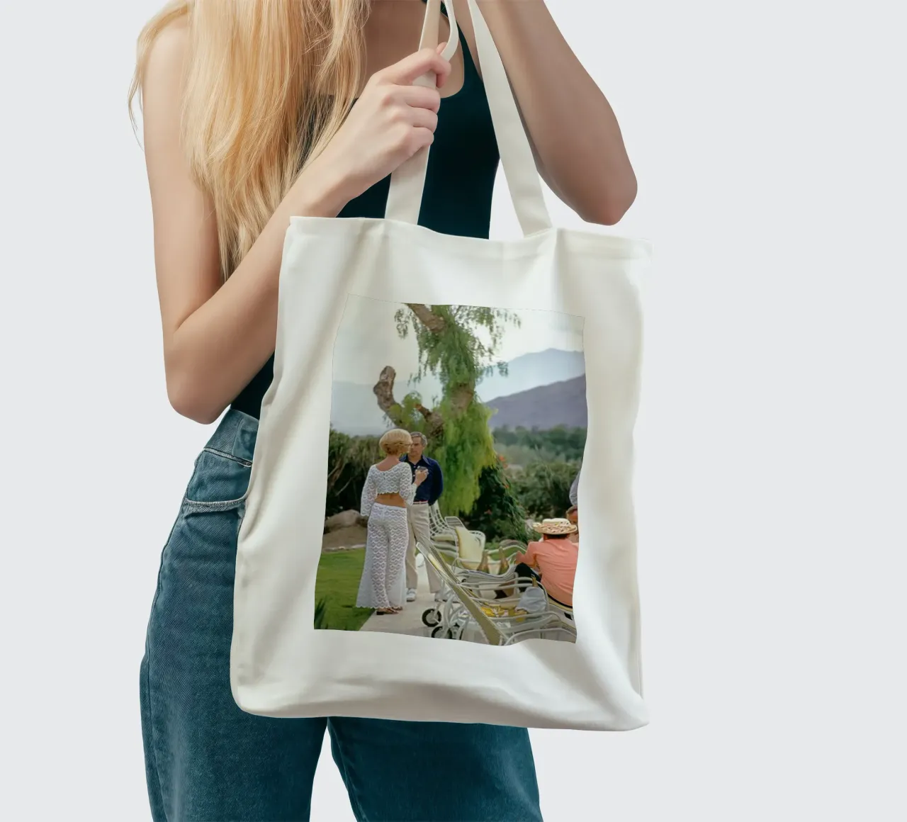 Slim Aarons - Racconta una storia borsa in juta da The Poster UK