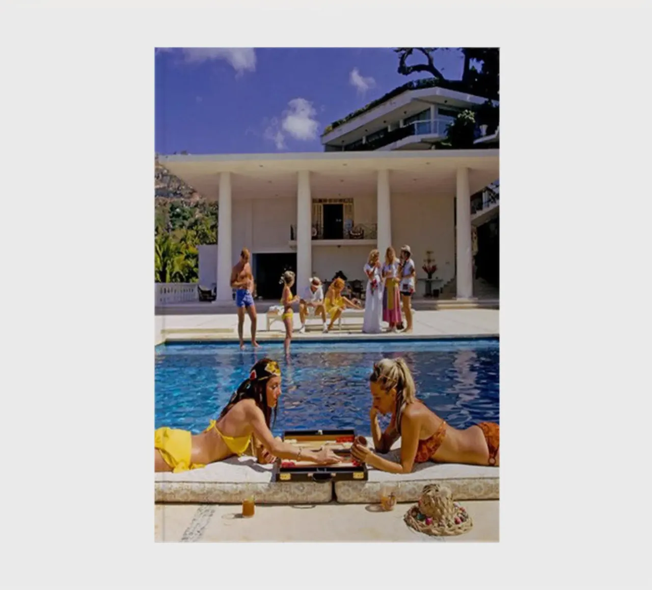 Slim Aarons - Sunbathing by the pool notebook by The Poster UK