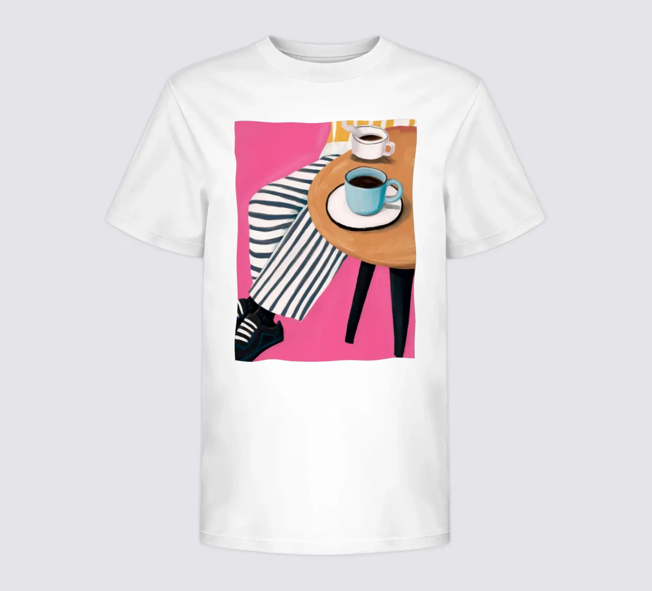 Tavolo da caffè a righe t-shirt bambini da Thistle Bloom