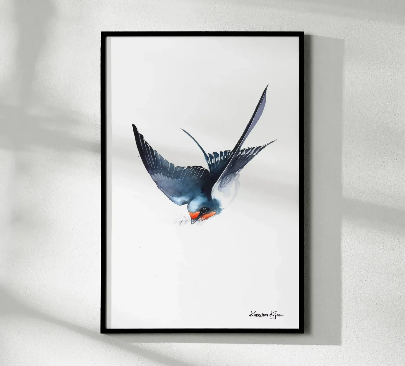 Barn swallow poster by Karolina Kijak