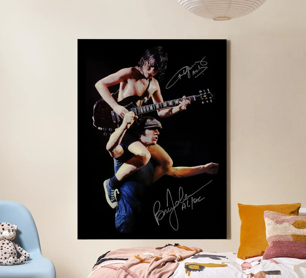 AC/DC tela con Cornice a cassetta da Musadad Shop