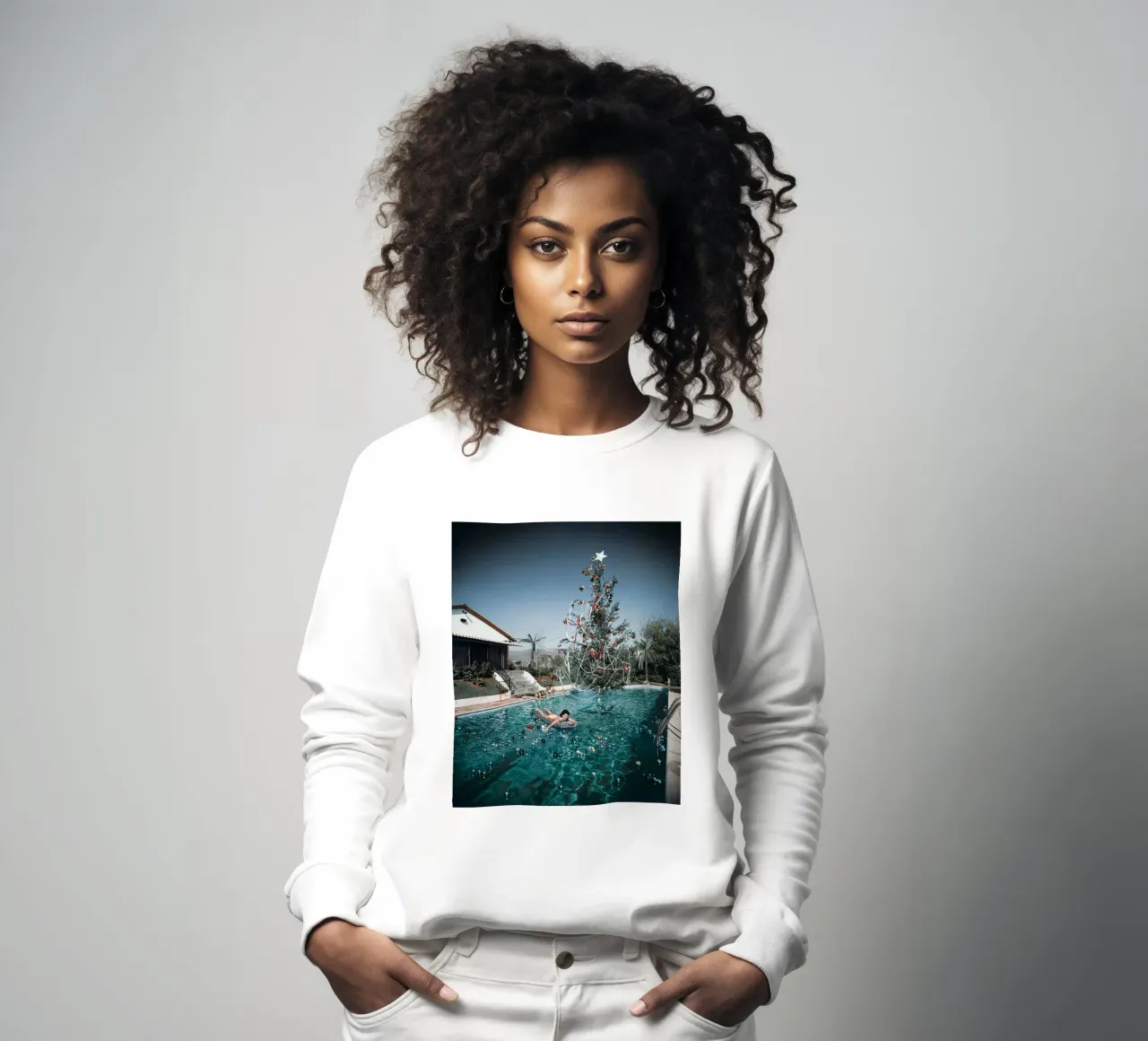Slim Aarons - Mujer nadando sudadera de The Poster UK