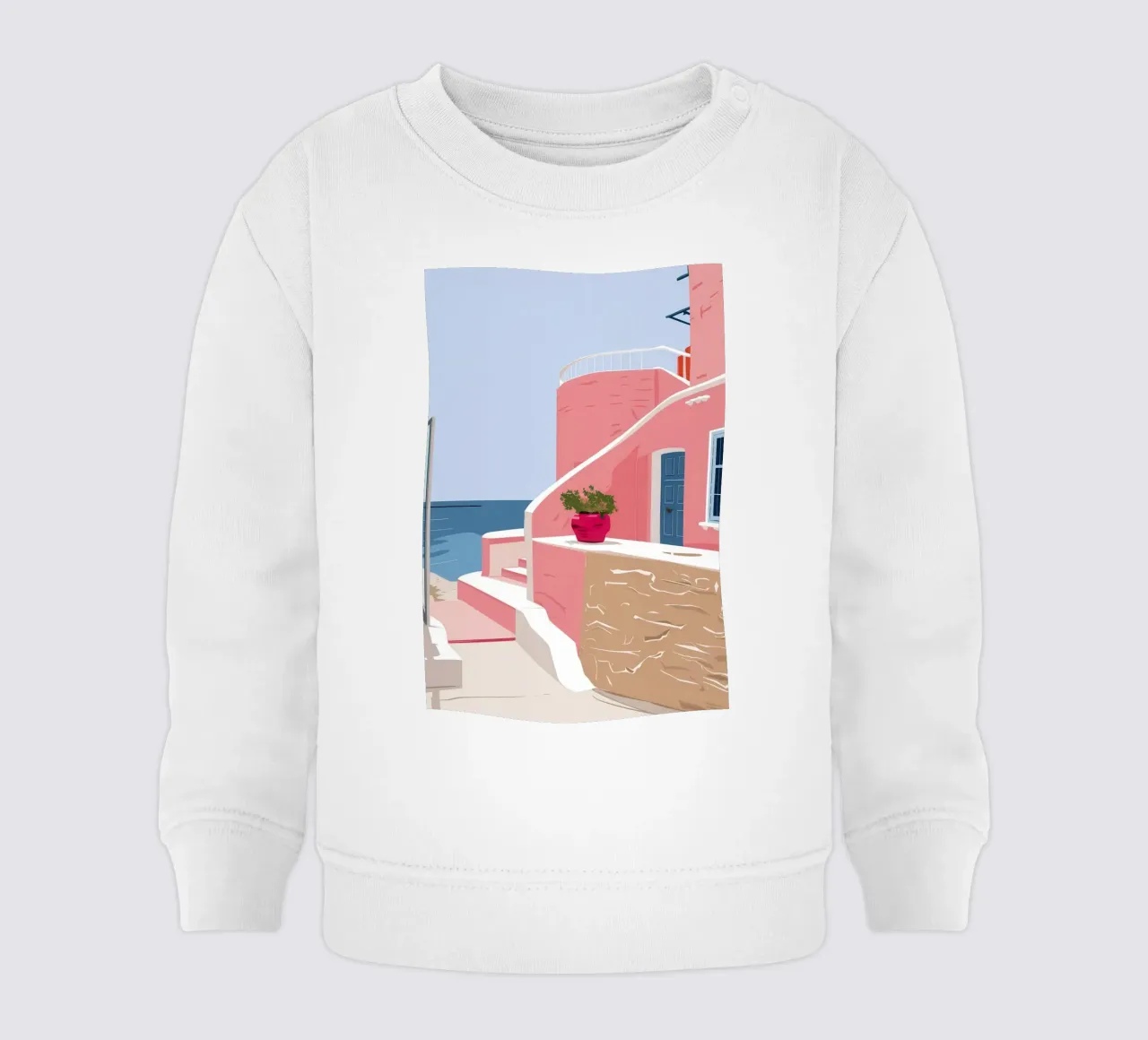 Scala del Mar Egeo felpa neonato da Thistle Bloom