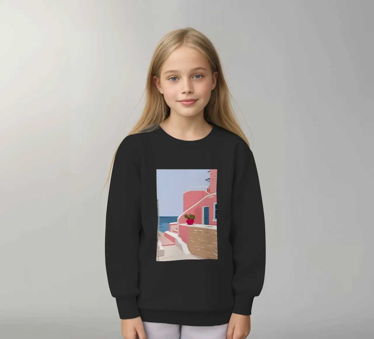 Scala del Mar Egeo felpa bambino da Thistle Bloom