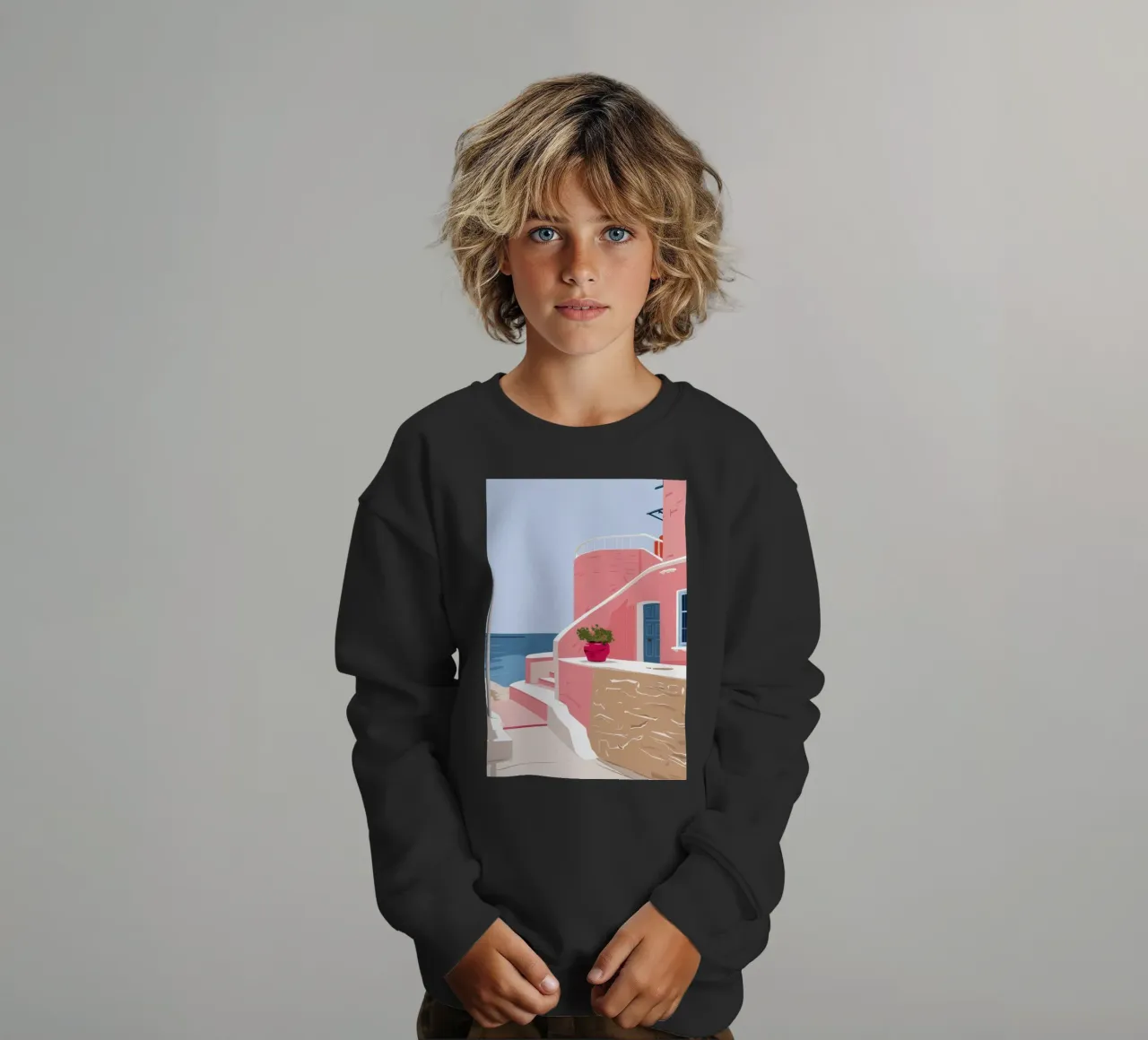 Scala del Mar Egeo felpa bambino da Thistle Bloom