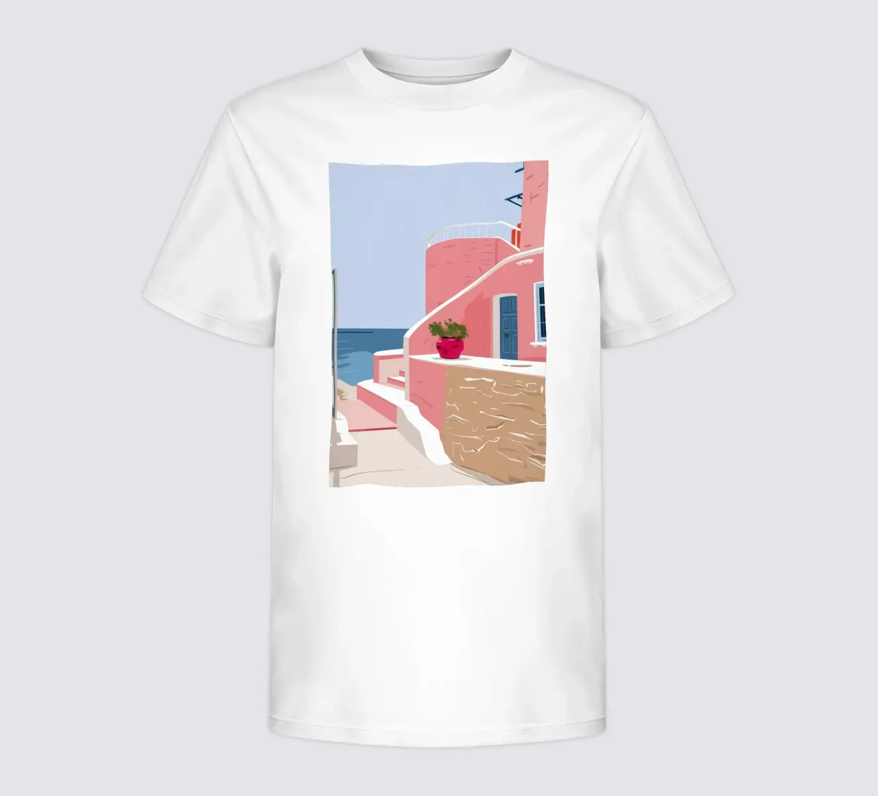 Scala del Mar Egeo t-shirt bambini da Thistle Bloom
