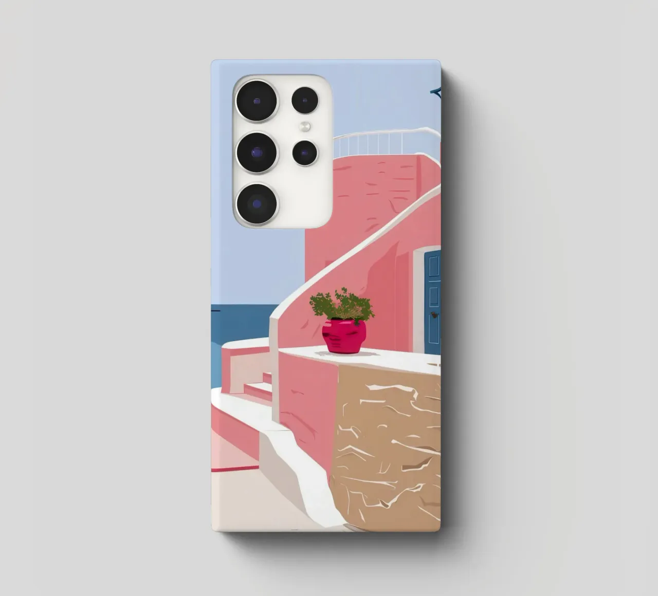 Scala del Mar Egeo cover samsung da Thistle Bloom