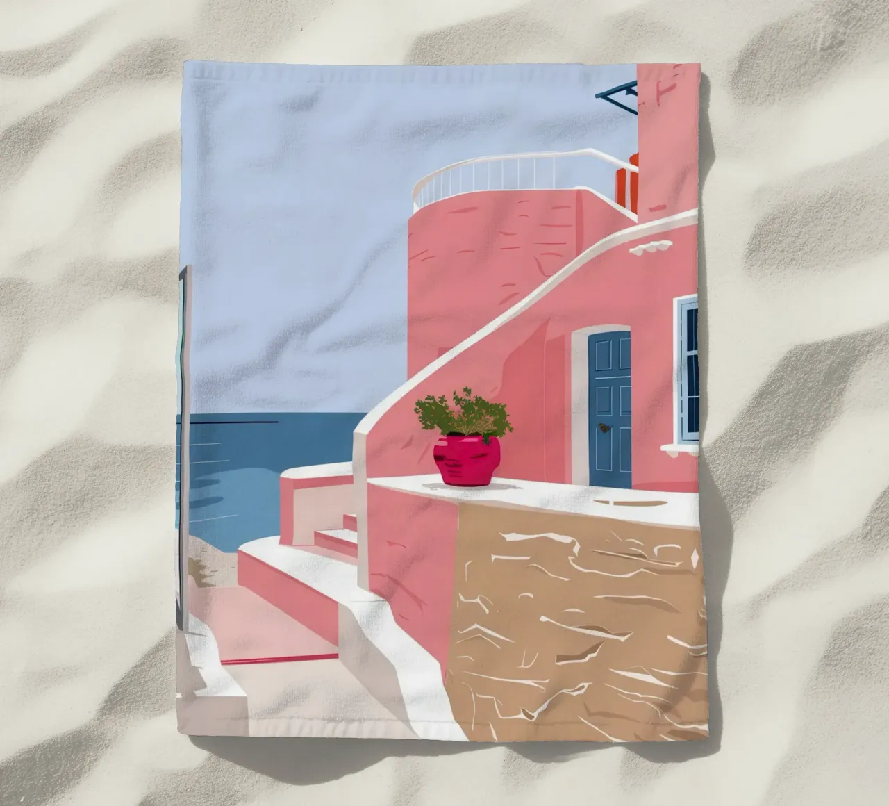 Scala del Mar Egeo telo mare da Thistle Bloom