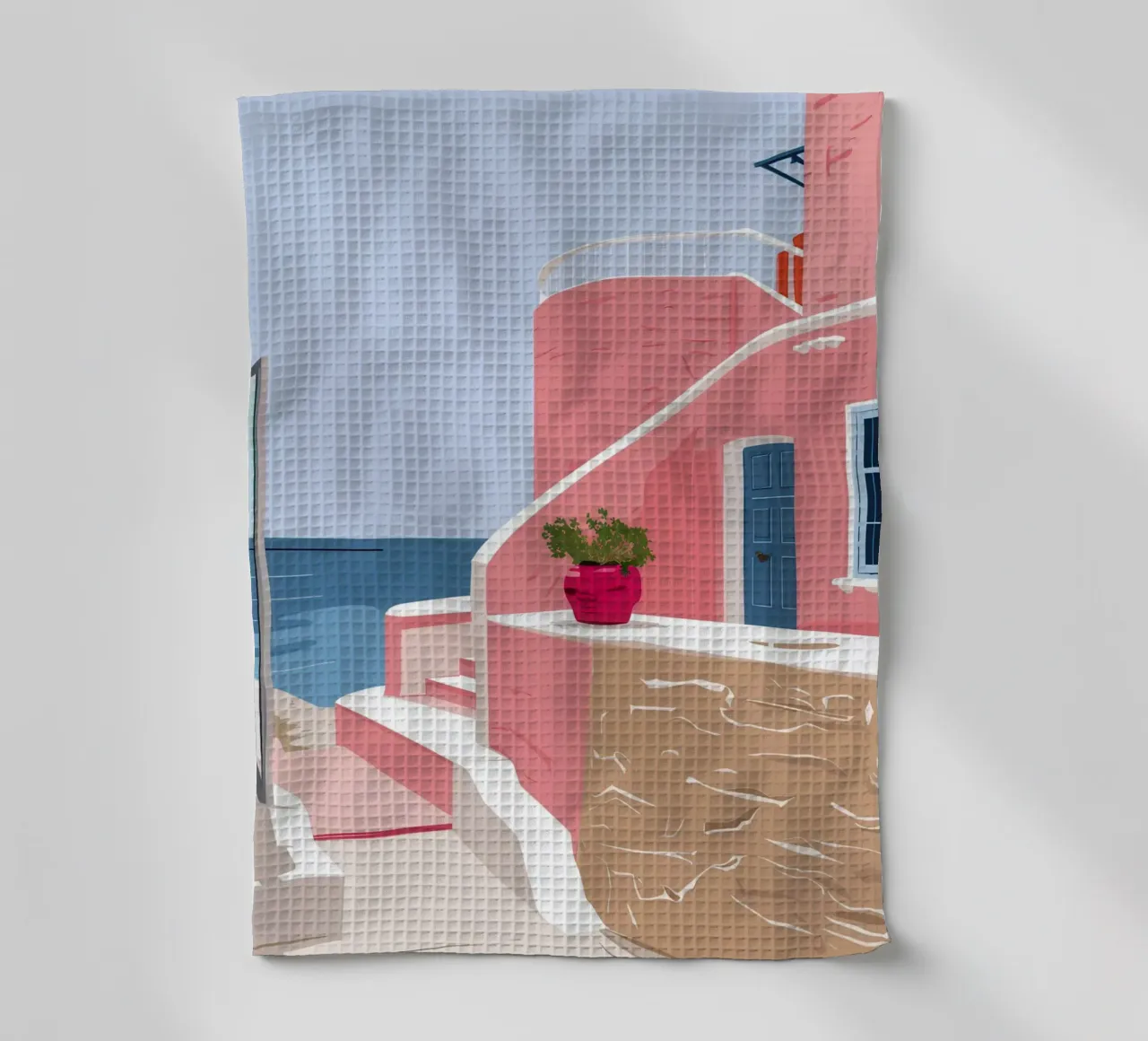 Scala del Mar Egeo canovaccio da cucina da Thistle Bloom