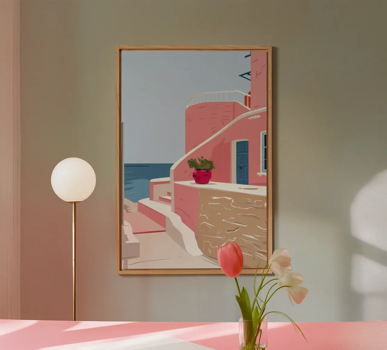 Scala del Mar Egeo alluminio dibond da Thistle Bloom