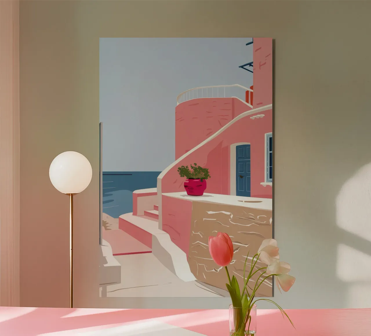 Scala del Mar Egeo alluminio dibond da Thistle Bloom