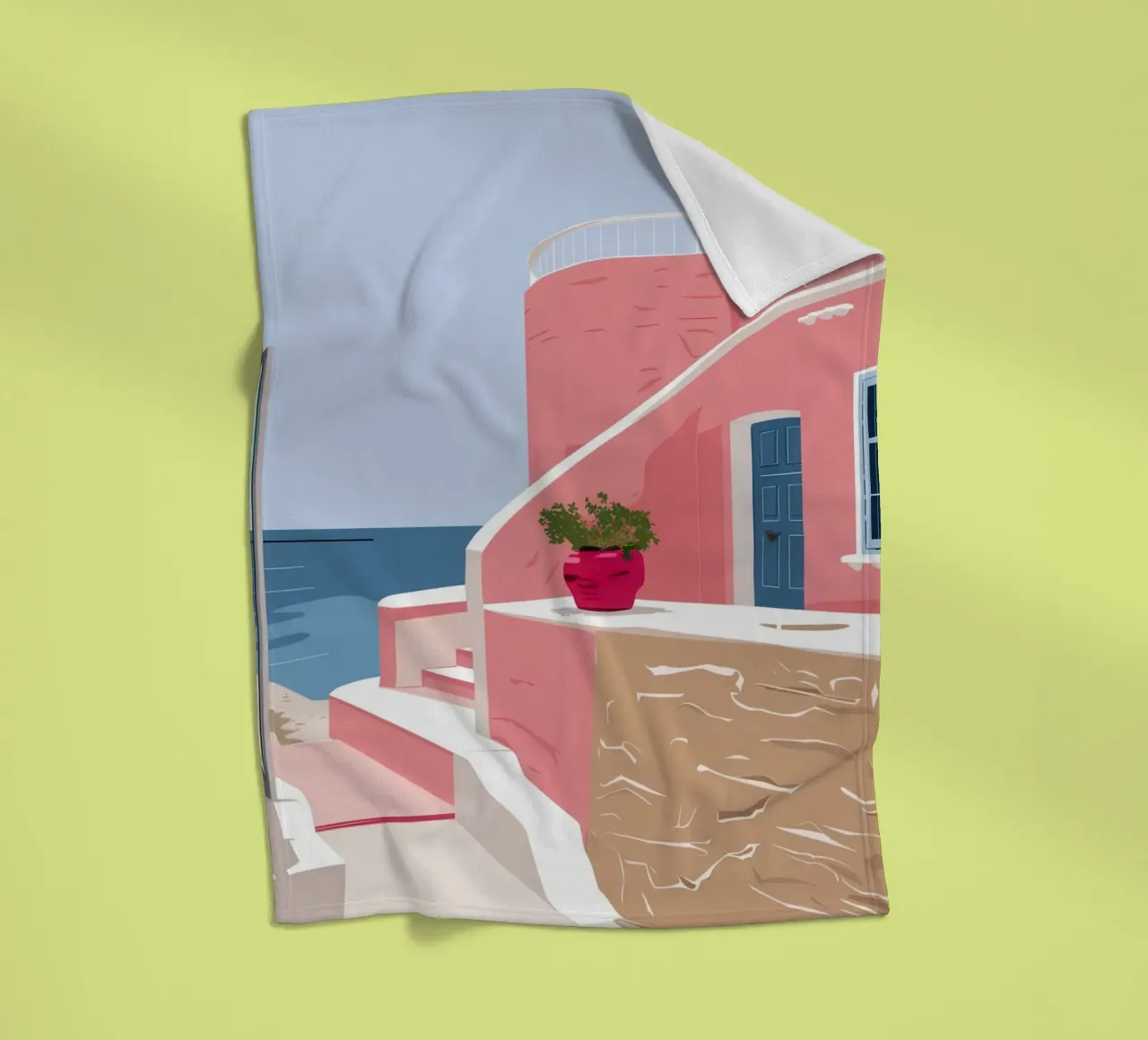 Scala del Mar Egeo coperta in pile da Thistle Bloom