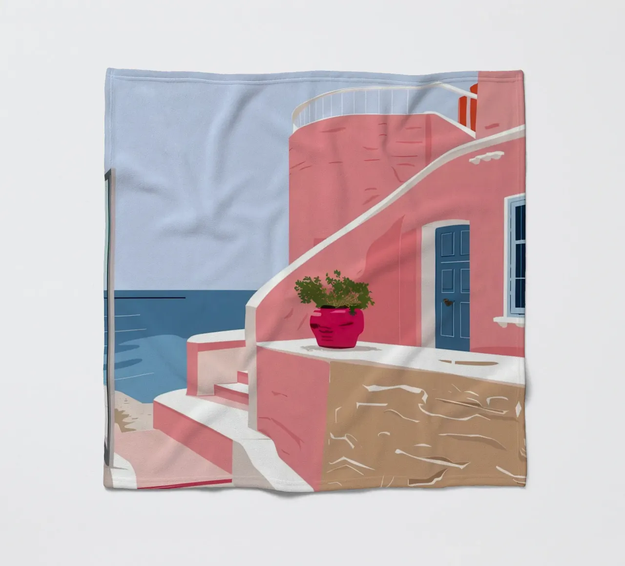 Scala del Mar Egeo coperta in pile da Thistle Bloom