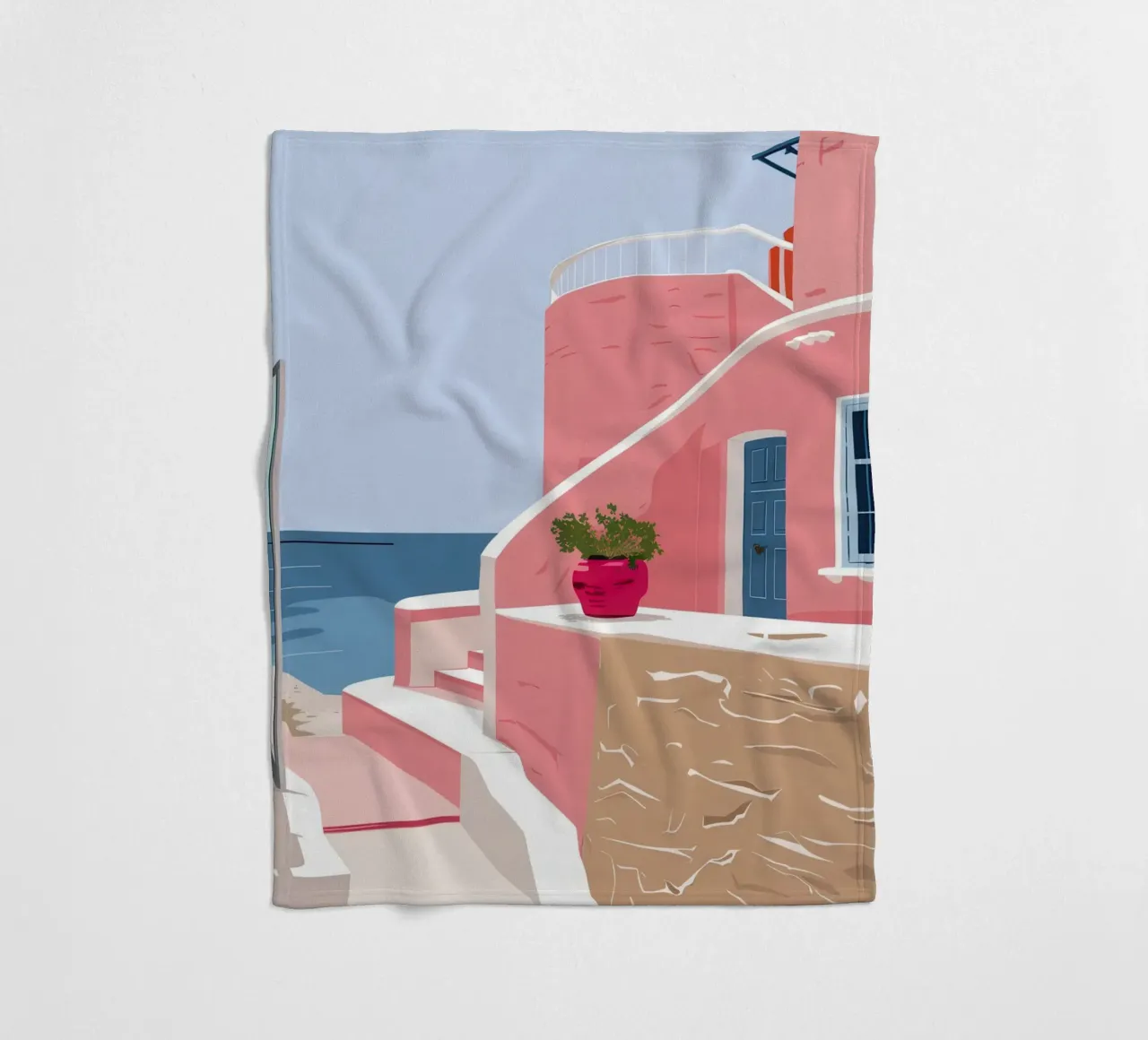 Scala del Mar Egeo coperta in pile da Thistle Bloom