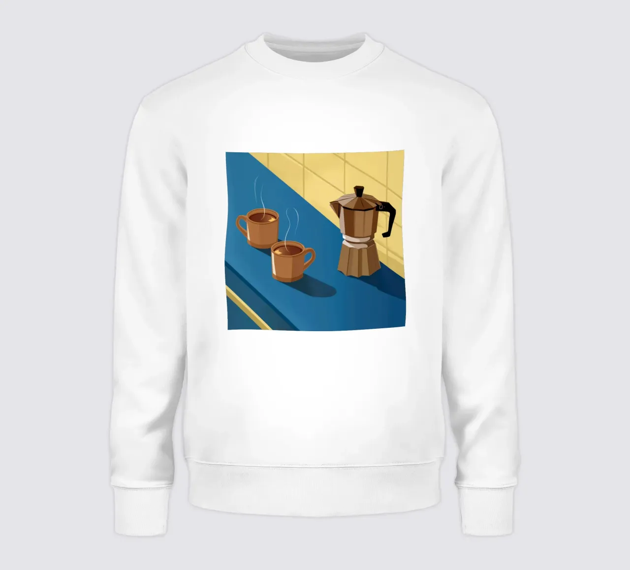 Momento del caffè mattutino felpa da Obs Canvas