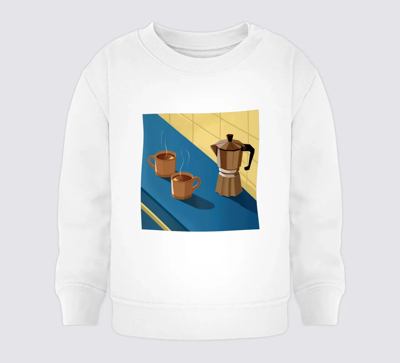 Momento del caffè mattutino felpa neonato da Obs Canvas
