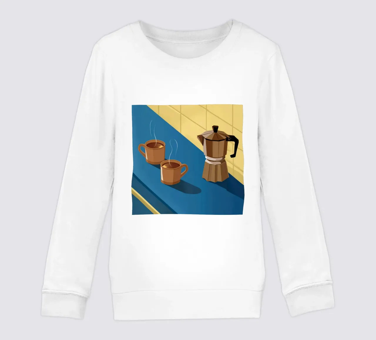 Momento del caffè mattutino felpa bambino da Obs Canvas