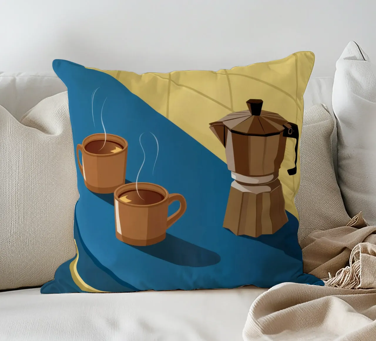 Momento del caffè mattutino cuscino da Obs Canvas