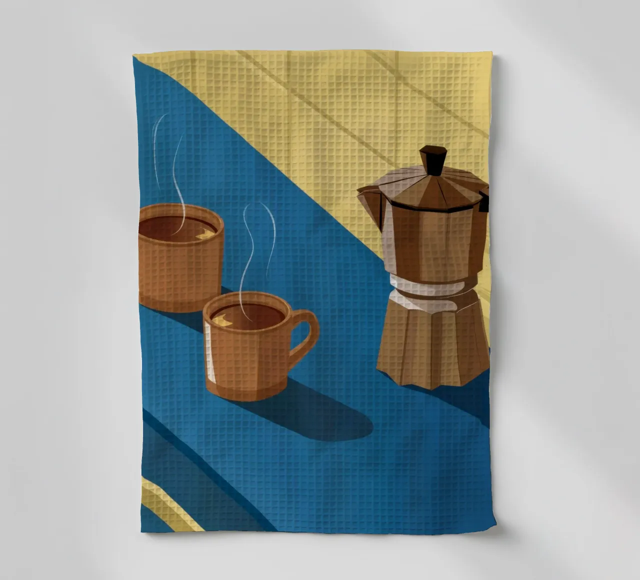 Momento del caffè mattutino canovaccio da cucina da Obs Canvas