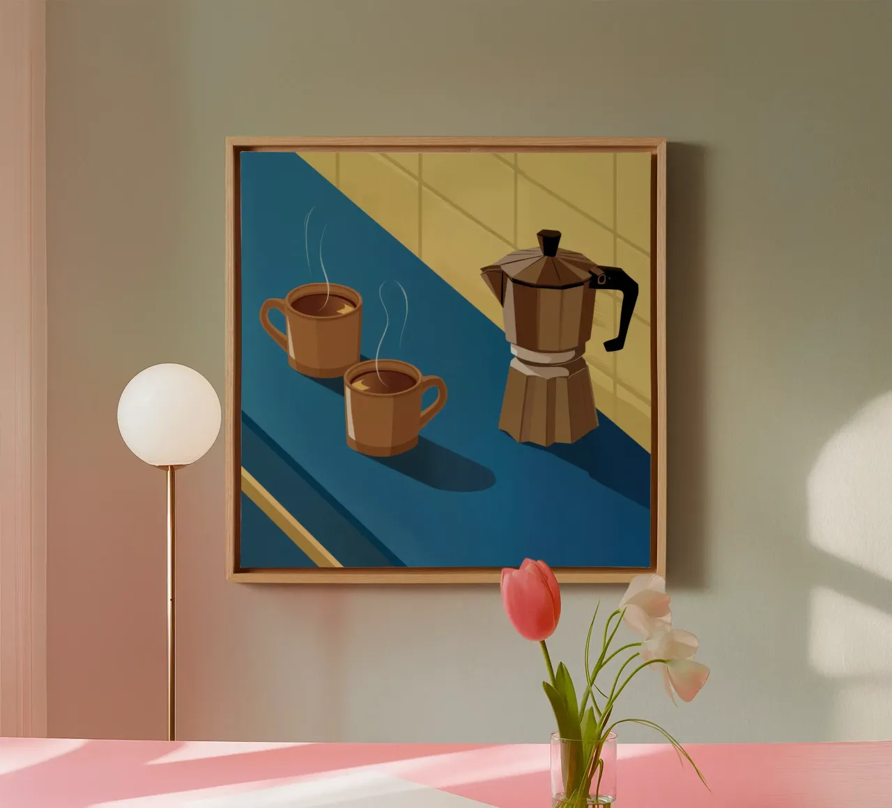 Morning Coffee Moment canvas by Obs Canvas
