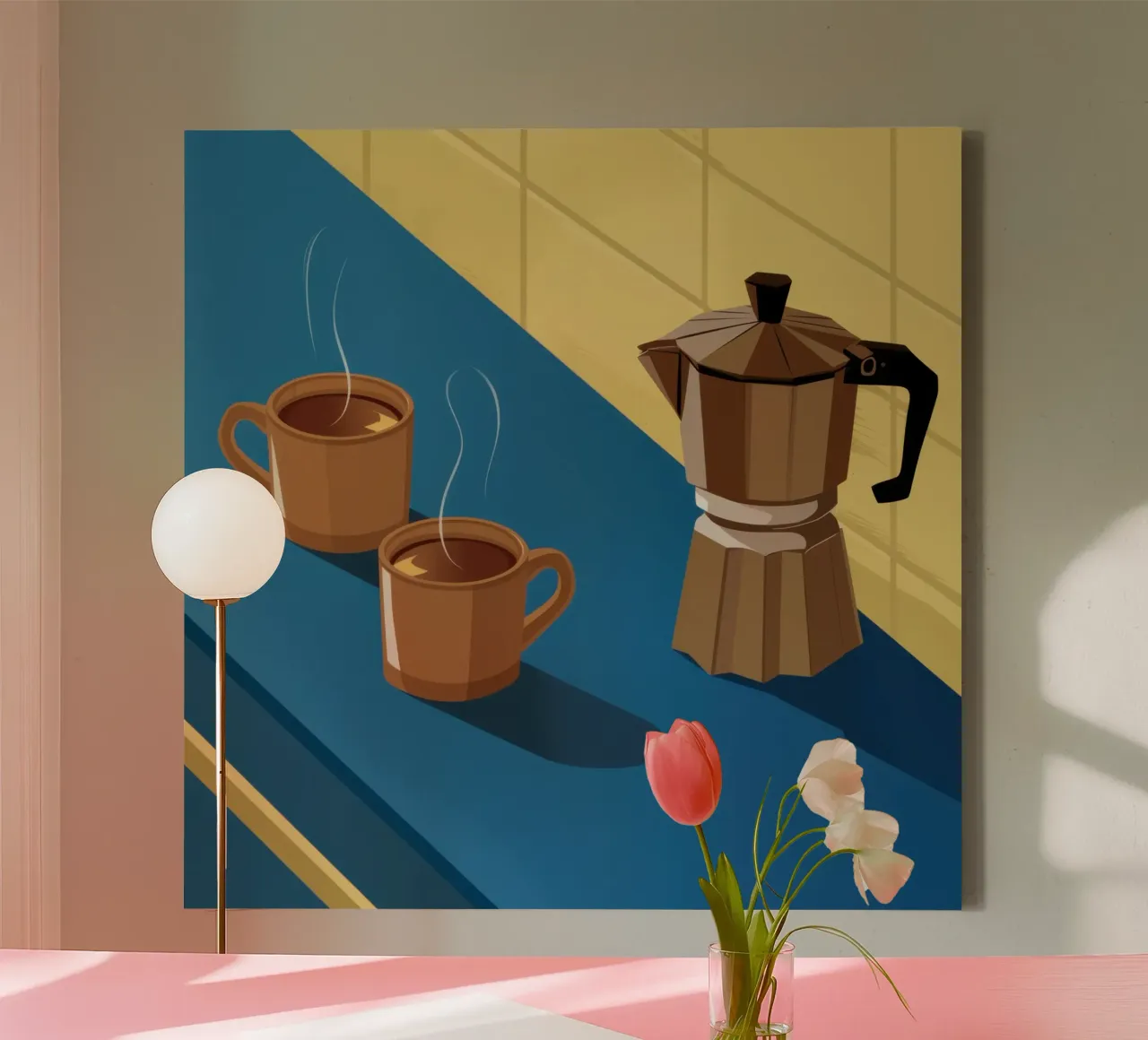 Morning Coffee Moment canvas by Obs Canvas