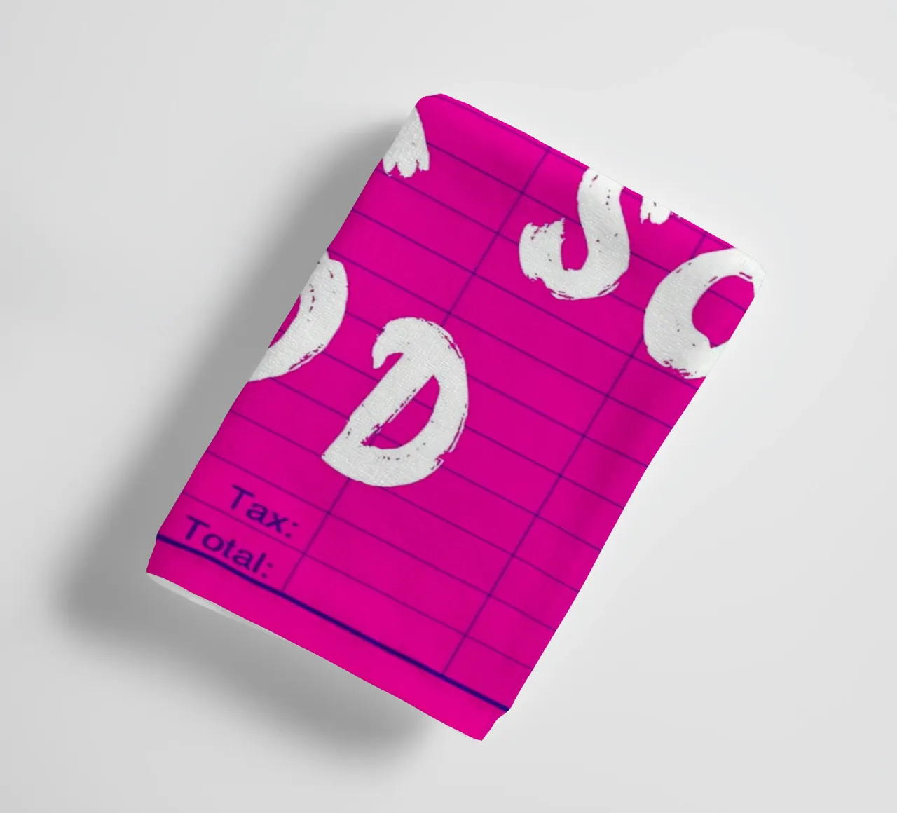 "You Look So Good" Guest Check Pink Print towel by homdeco