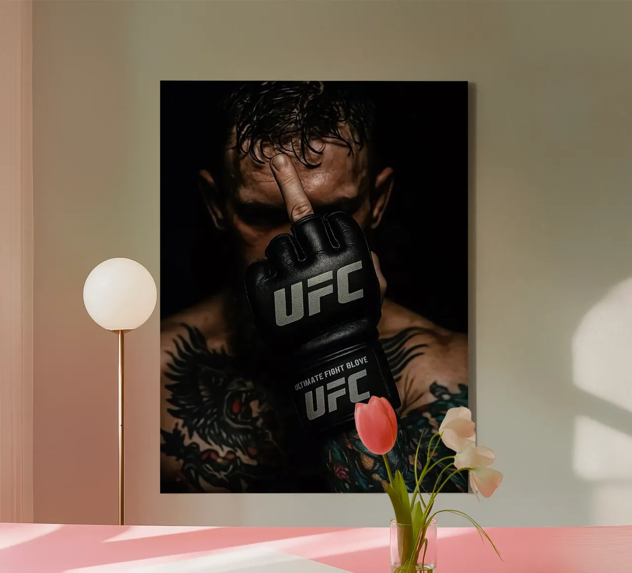 Conor Mc Gregor tela con Cornice a cassetta da Musadad Shop