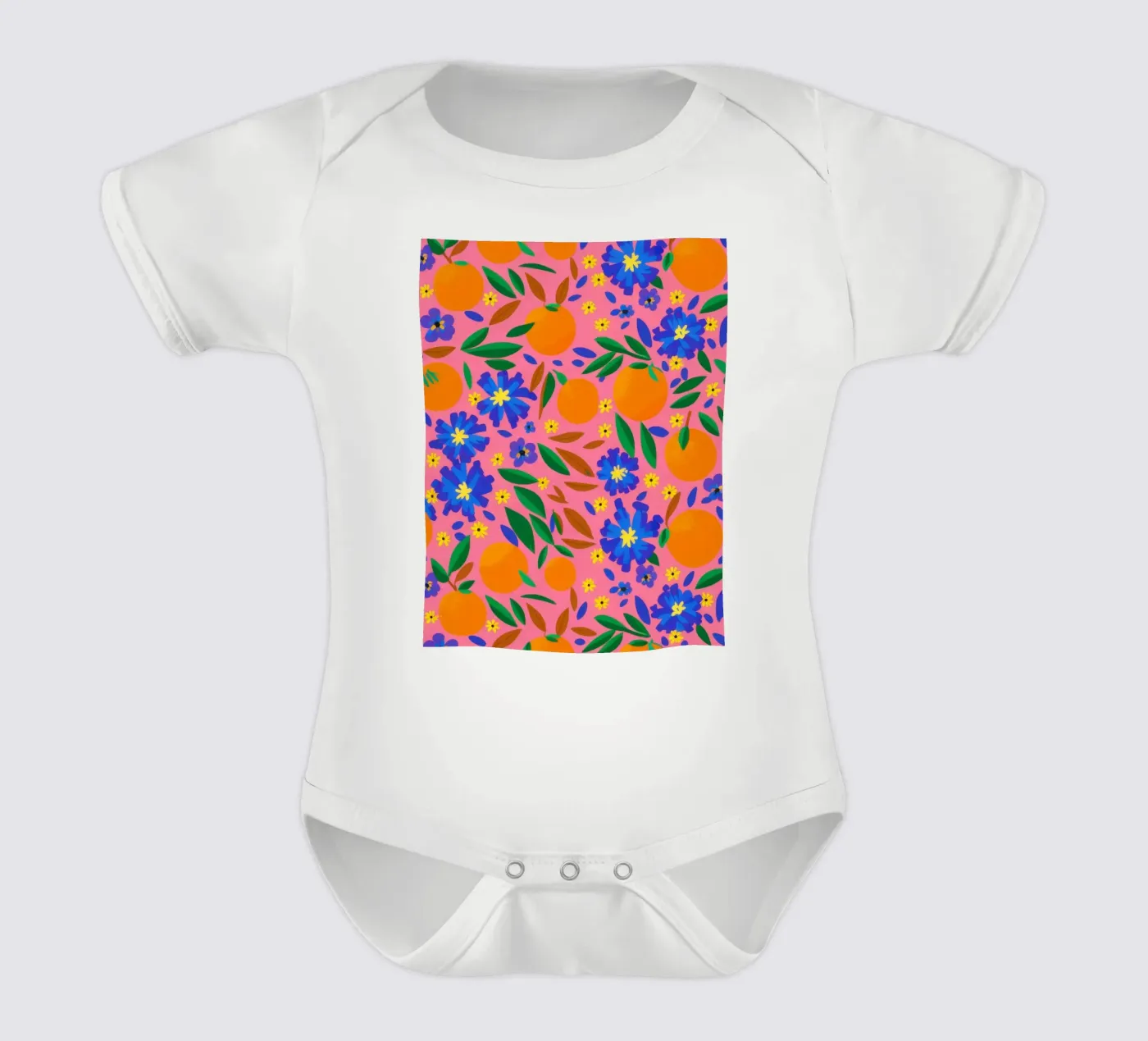 Orange Grove Pattern body bébé de Thistle Bloom