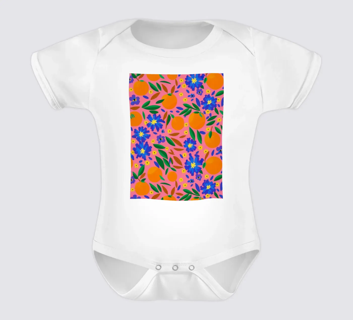Orange Grove Pattern body bébé de Thistle Bloom