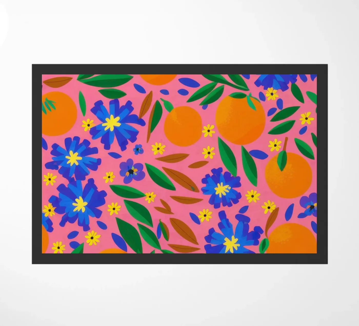Orange Grove Pattern doormat by Thistle Bloom