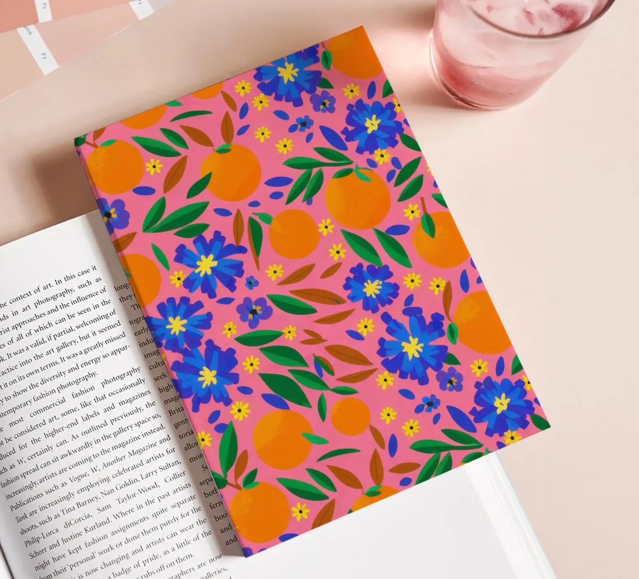 Orange Grove-Muster Notizbuch von Thistle Bloom