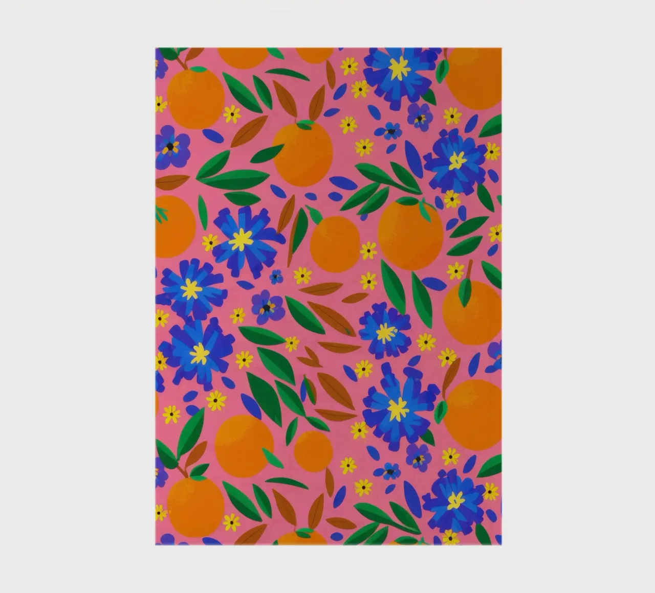 Orange Grove-Muster Notizbuch von Thistle Bloom