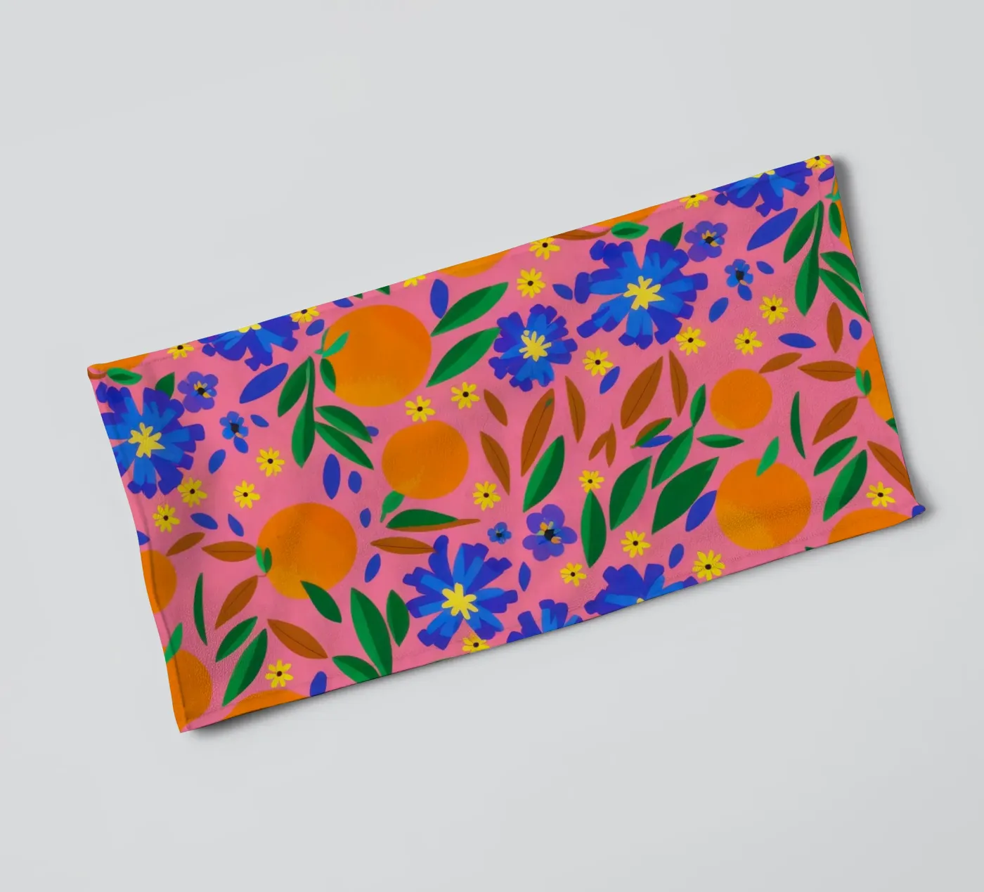 Orange Grove Pattern towel by Thistle Bloom