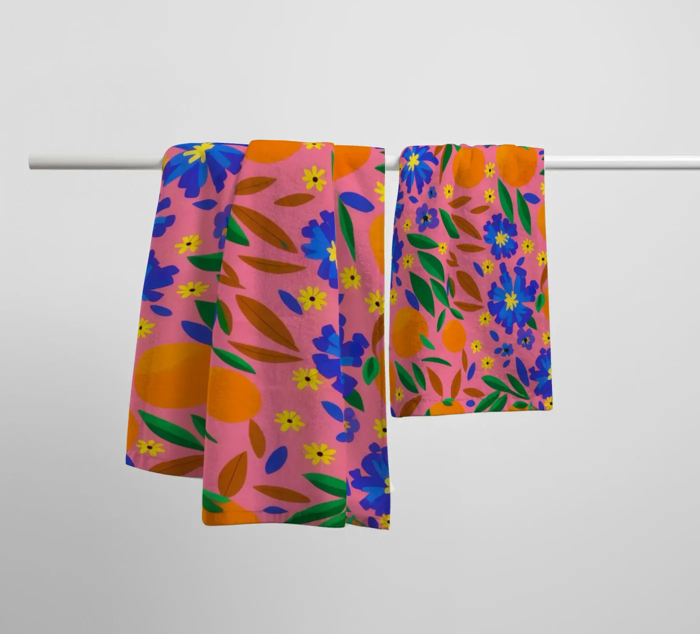 Orange Grove Pattern towel by Thistle Bloom